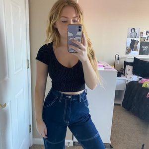 Brandy Polka dot baby tee